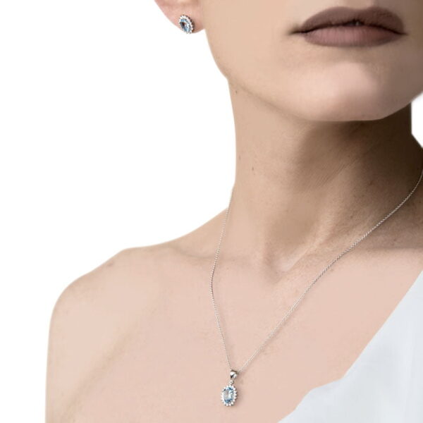 collana con acquamarina